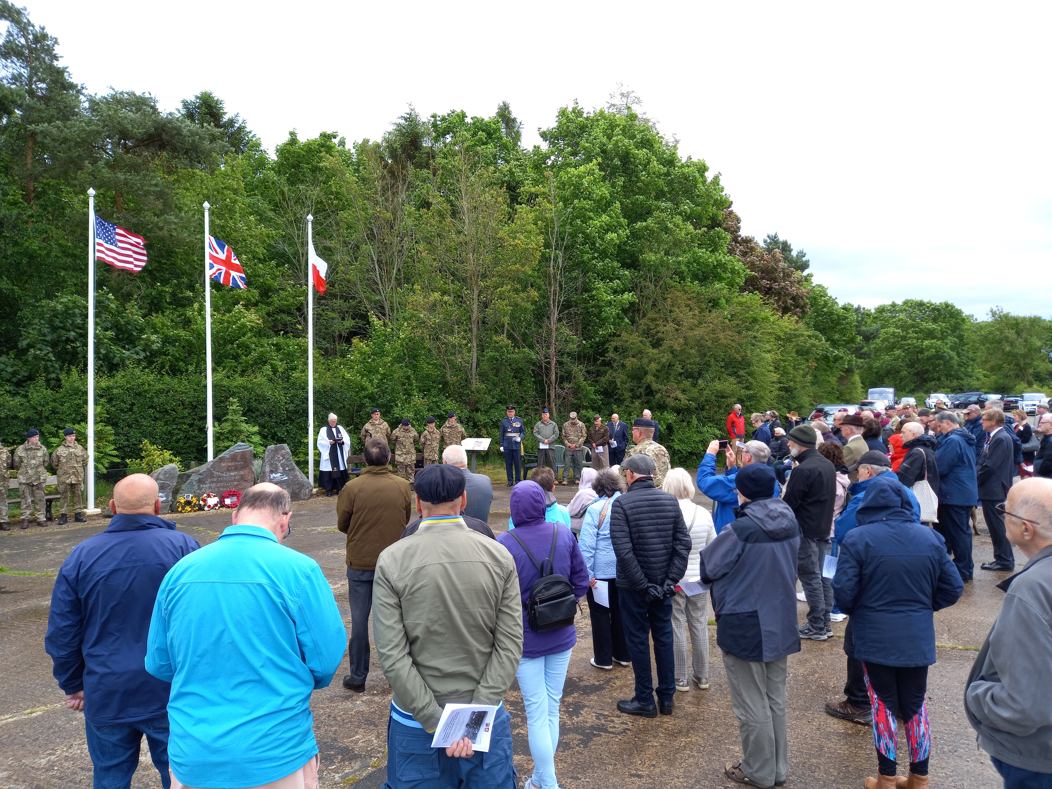 A service of commemoration at Saltby to mark D-Day