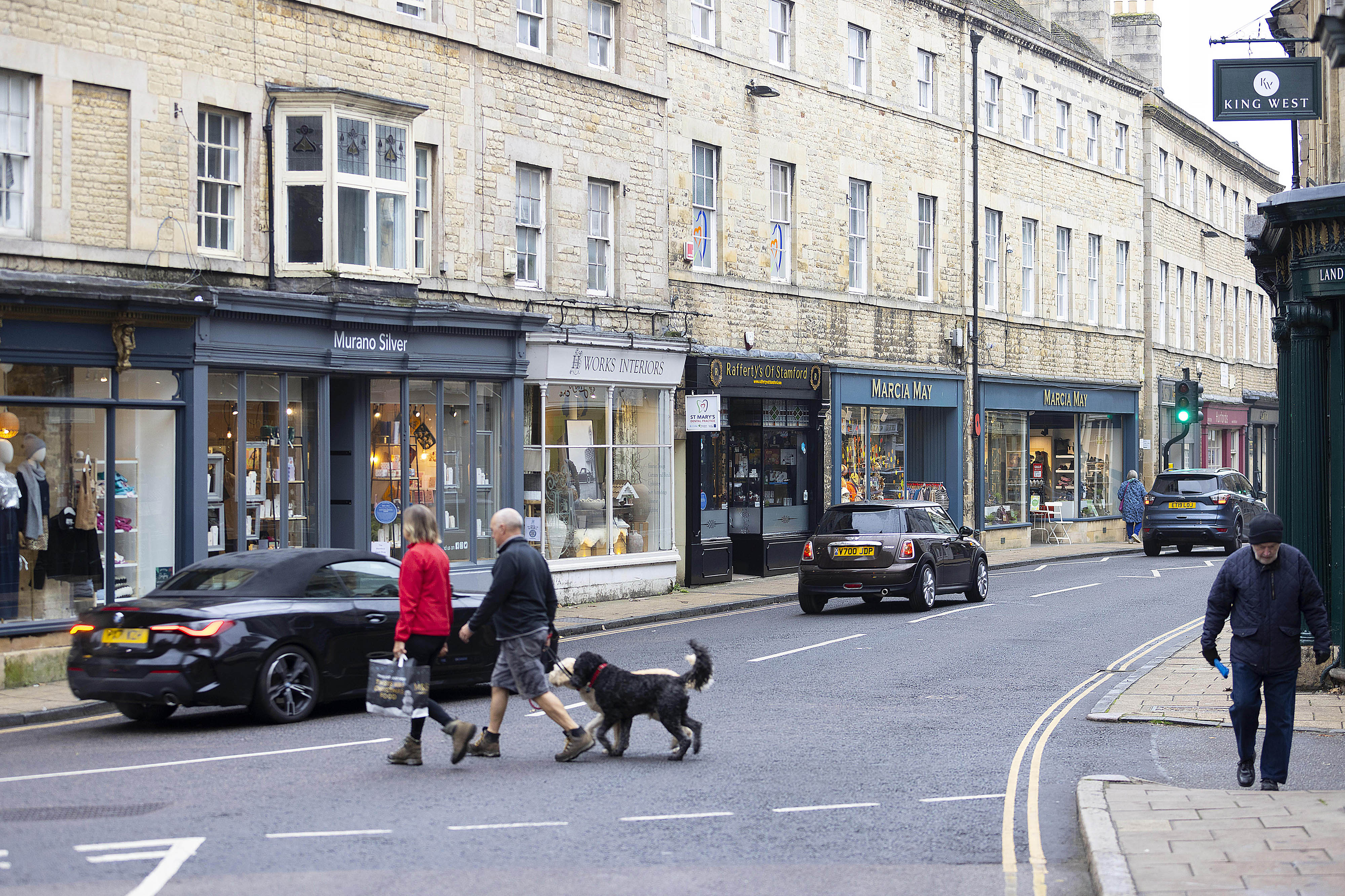 Stamford shopping street Lincolnshire