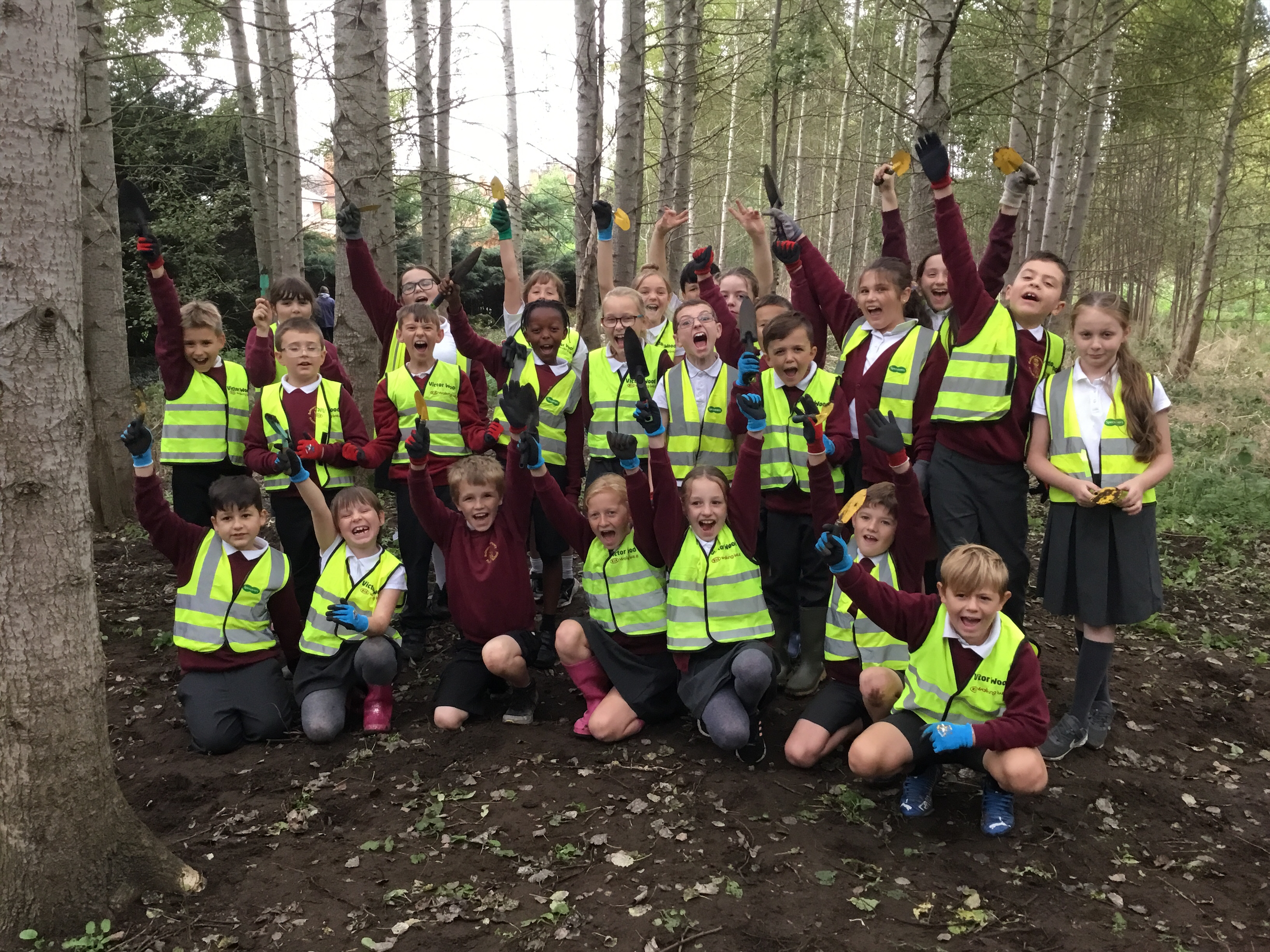 Belton Community Primary School pupils celebrate bluebell planting