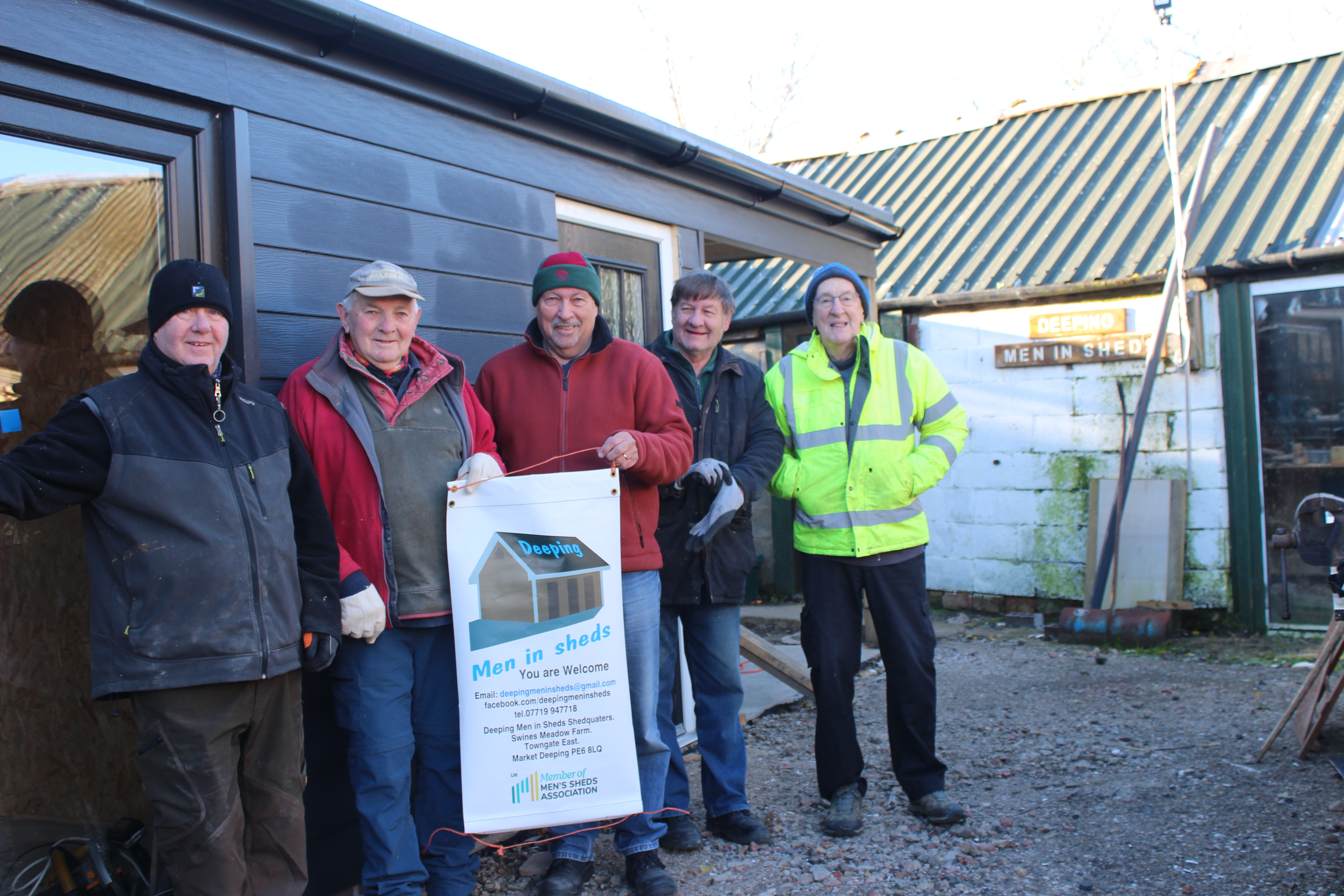 Deepings Men in Sheds members