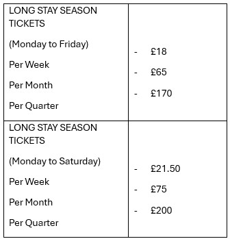 Season ticket prices 2025