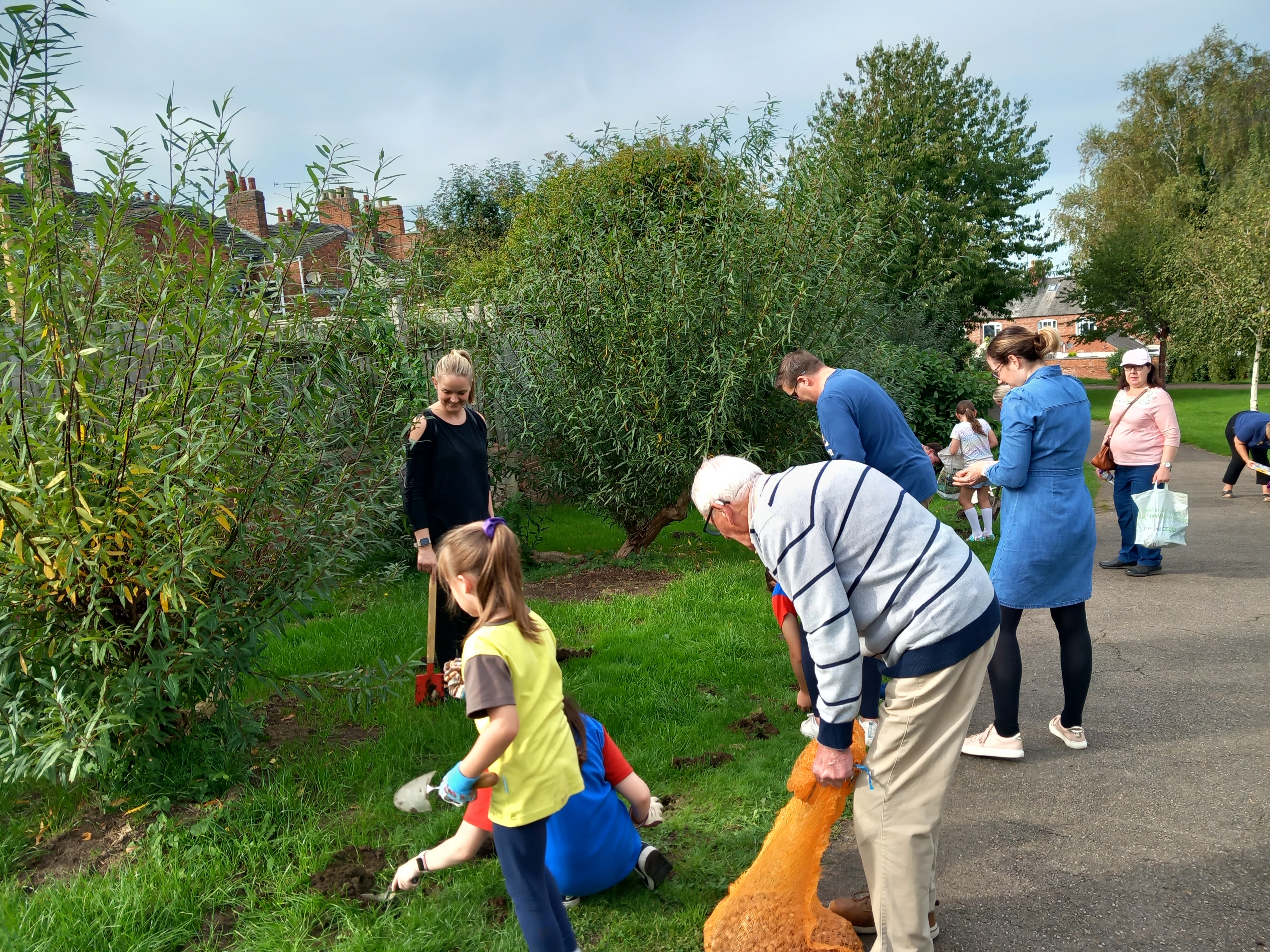 Tree planting in Grantham