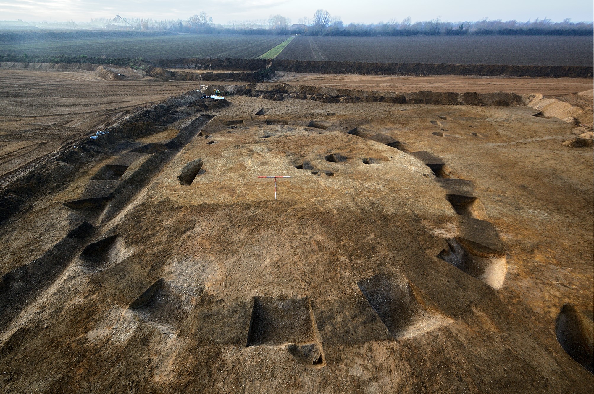 Aerial photo of the West Deeping site